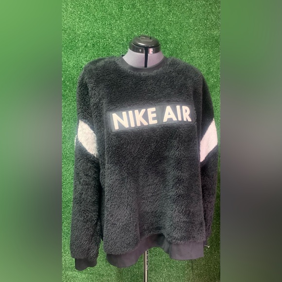 Nike Air Fleece Y2K Embroidered Logo Tags distressed Vintage Size XL - Picture 2 of 8